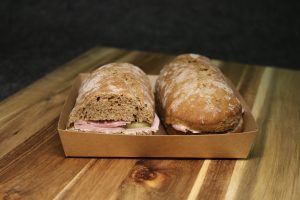 15161 2er rustikales Baguette Premium Style Schinken & Gurke